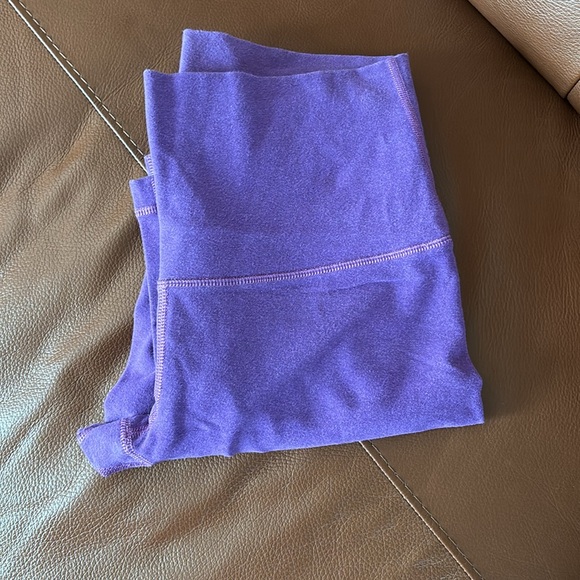 Lululemon bright purple cotton feel high waisted full length leggings size 10 - Picture 5 of 5